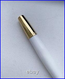 Versace Luxury Designer Pen Medusa White Gold Ballpoint Pen New