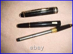 Vintage MONT BLANC MEISTERSTUCK BALLPOINT PEN and PENCIL BLACK RESIN Estate