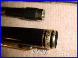 Vintage MONT BLANC MEISTERSTUCK BALLPOINT PEN and PENCIL BLACK RESIN Estate