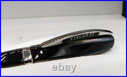 Visconti Firenze BLACK DIVINA Ballpoint Pen #26502 Unused, Sterling Silver