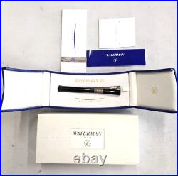 Waterman Serenite Ballpoint Pen Black Resin Box and Booklets ESTATE